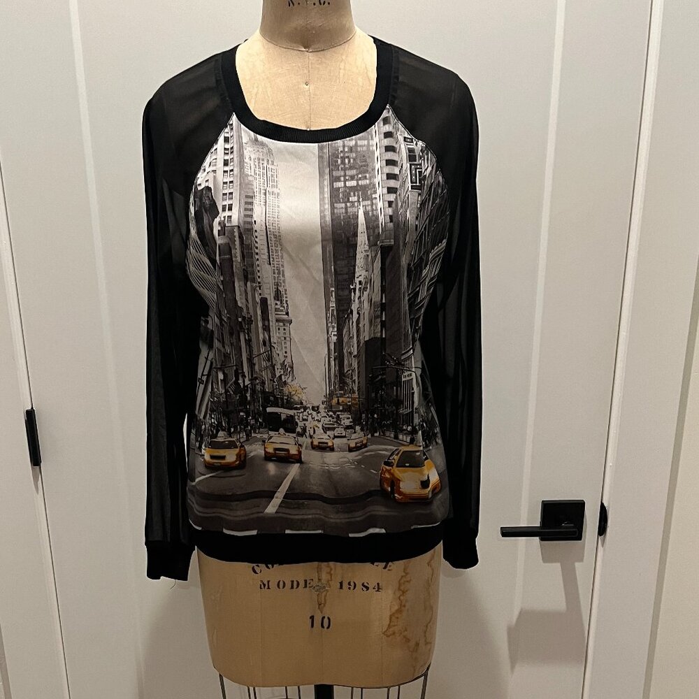 Elie Tahari for Design Nation, NY Graphic, Sz L